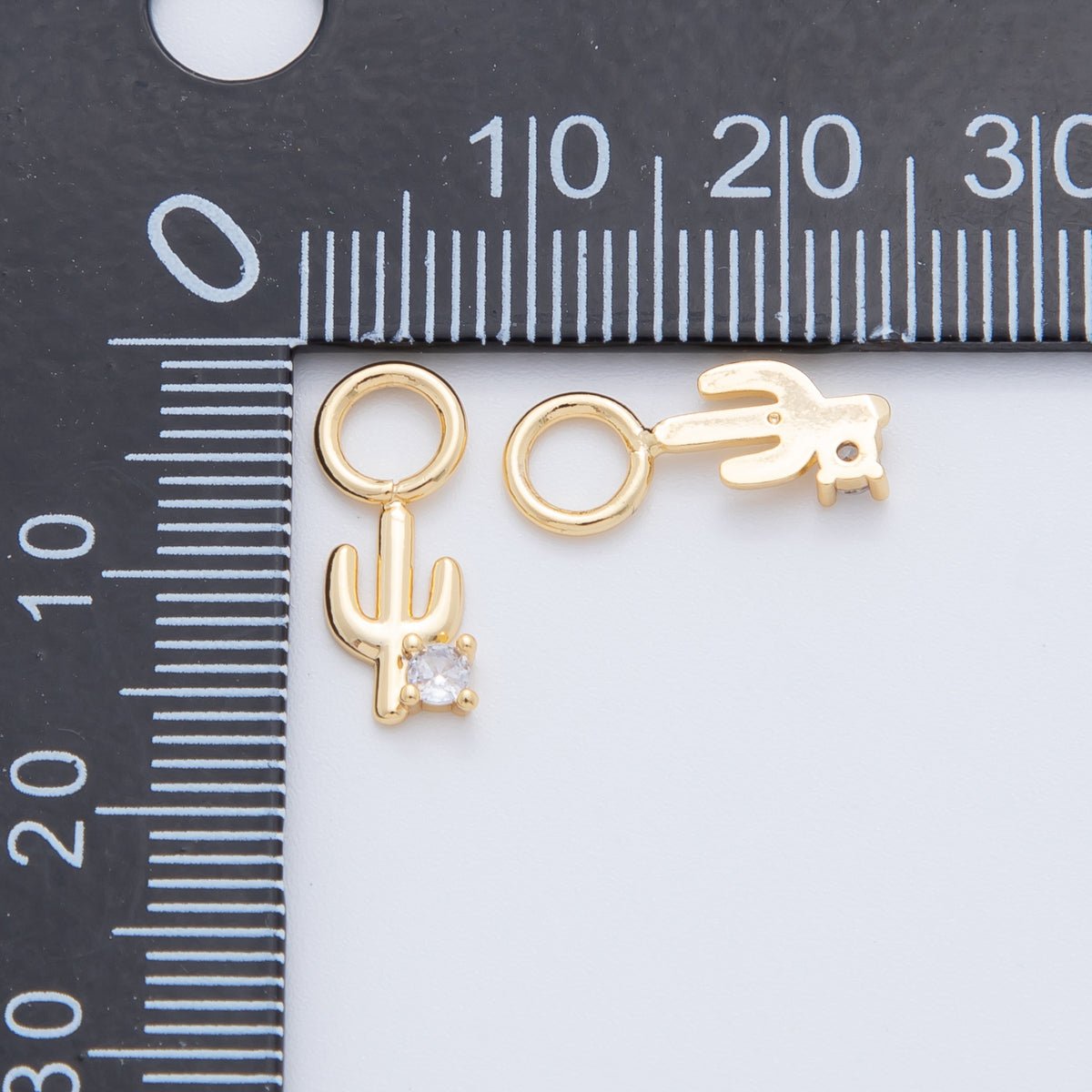 18K Gold Filled Cactus Plant Add-On Drop Earring Charm | AF734
