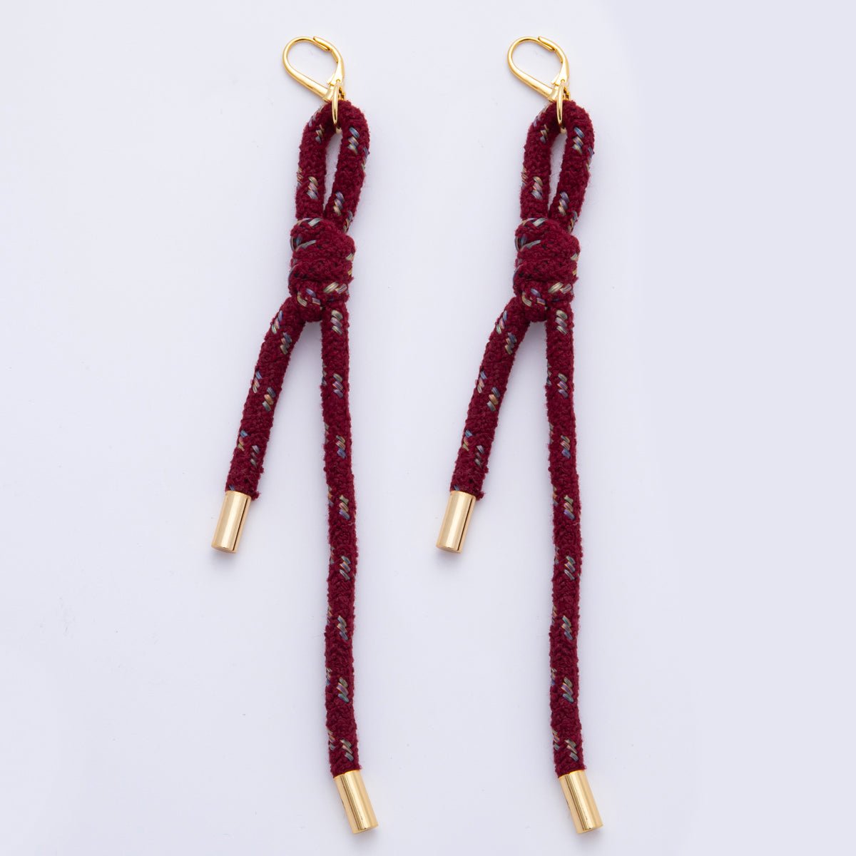 18K Gold Filled Colorful Summer Knot Cord Earring Drop | AJ-158 - AJ-167