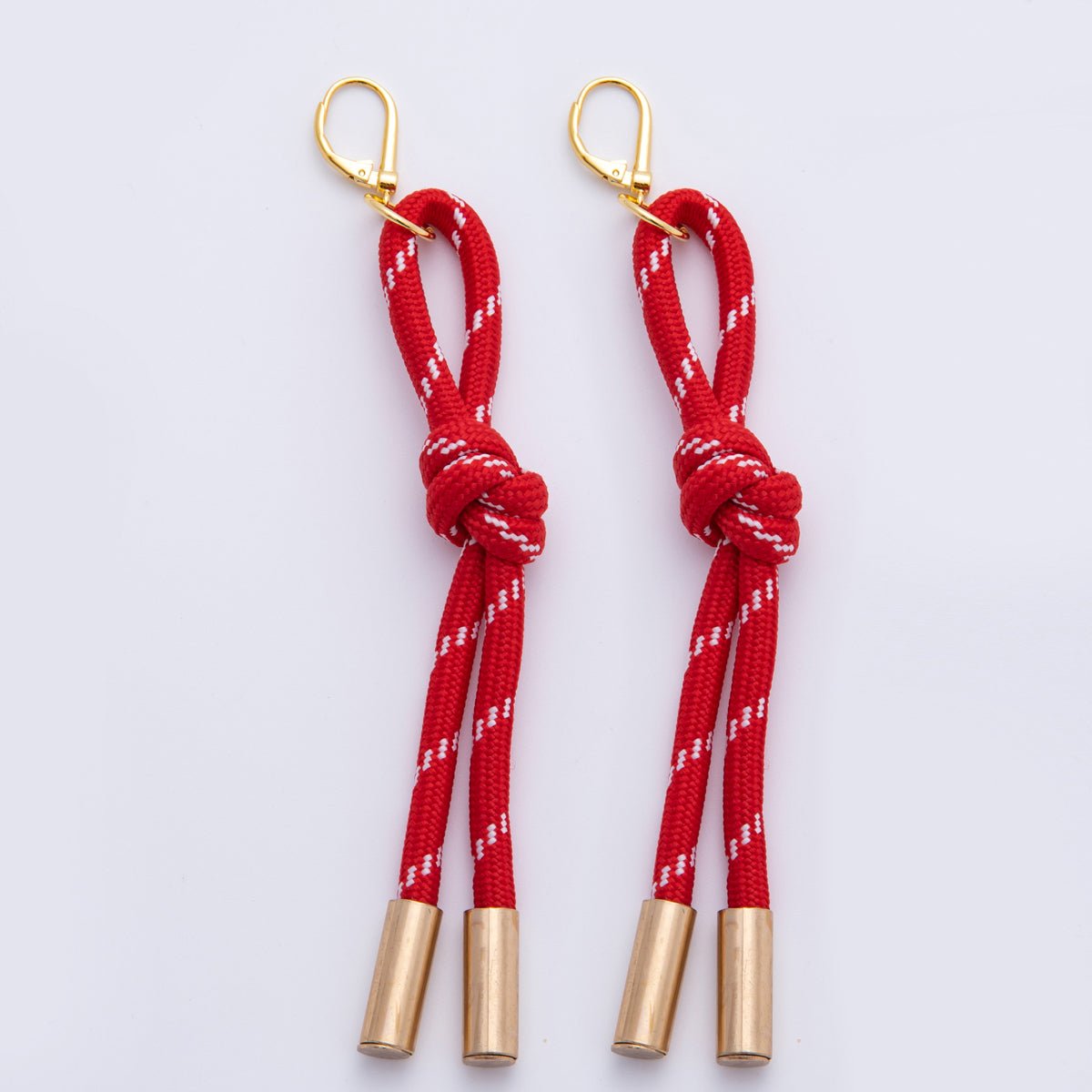 18K Gold Filled Colorful Summer Knot Cord Earring Drop | AJ-158 - AJ-167