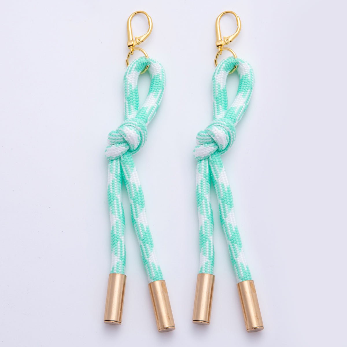 18K Gold Filled Colorful Summer Knot Cord Earring Drop | AJ-158 - AJ-167