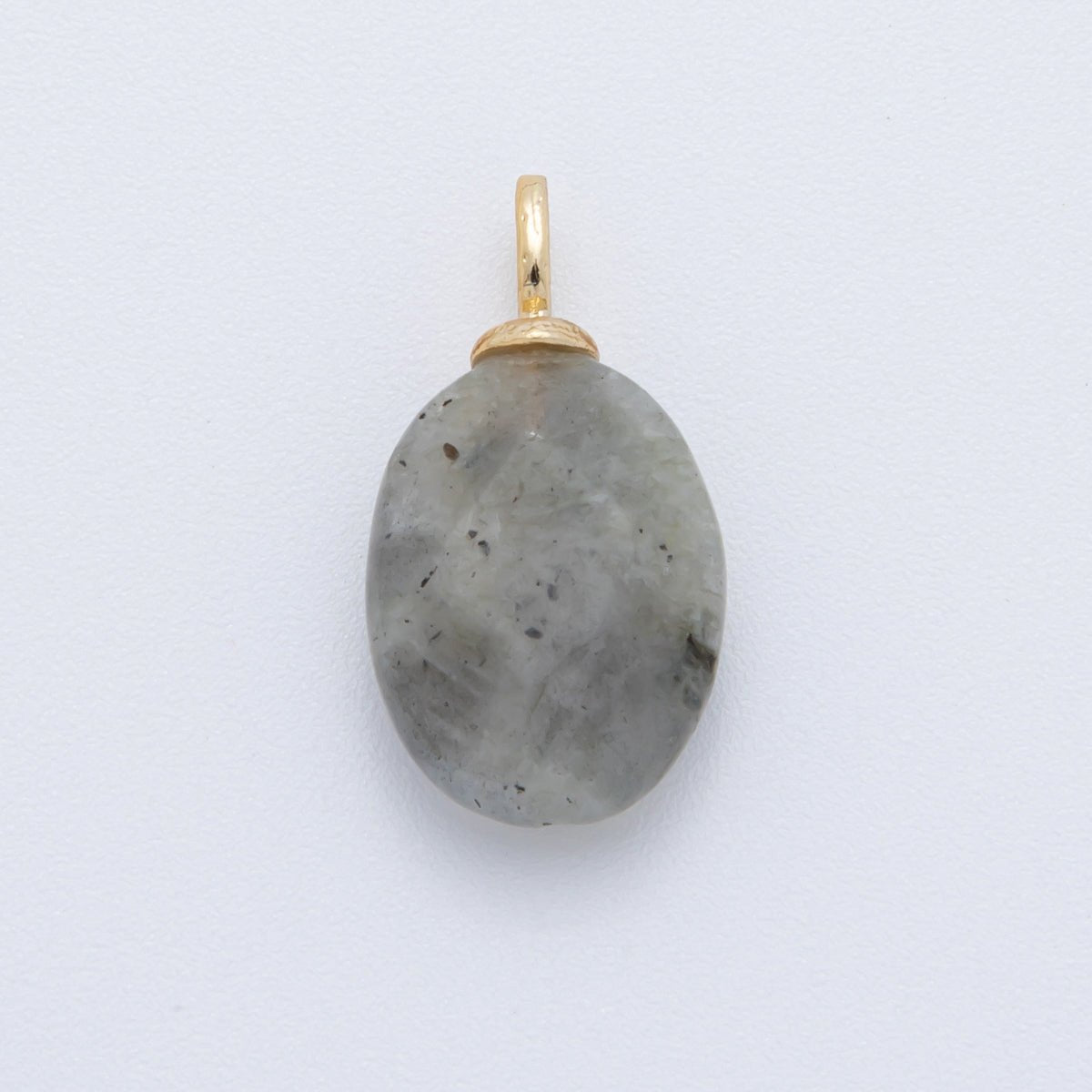 18K Gold Filled 20mm Multifaceted Gemstone Oval Drop Pendant | AF797 -AF800