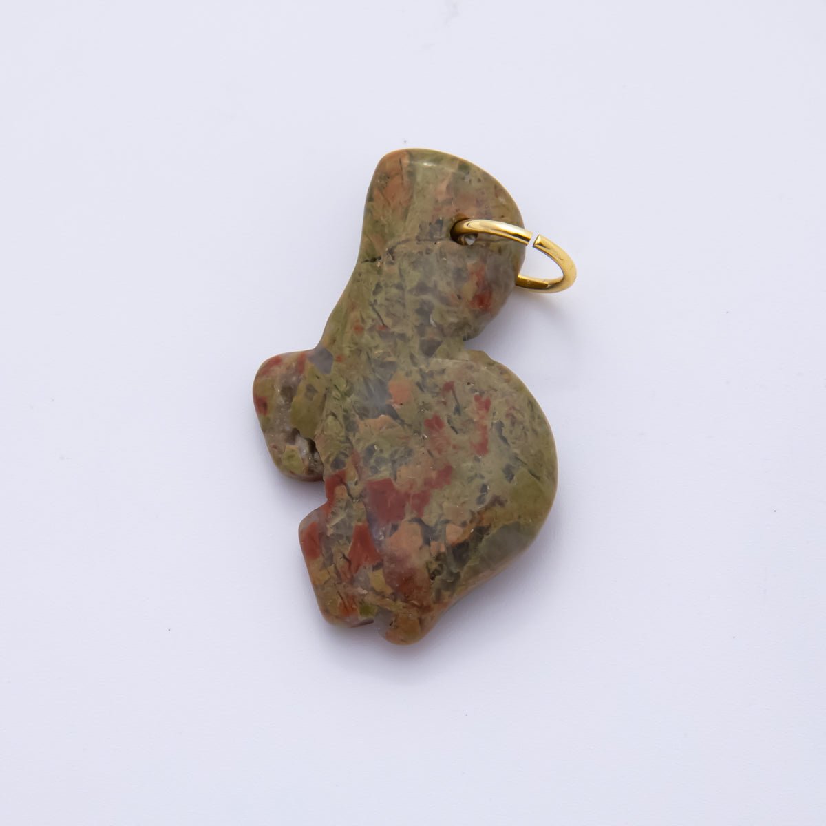 18K Gold Filled Natural Gemstone Turtle Sea Animal Charm | AH840 AH841
