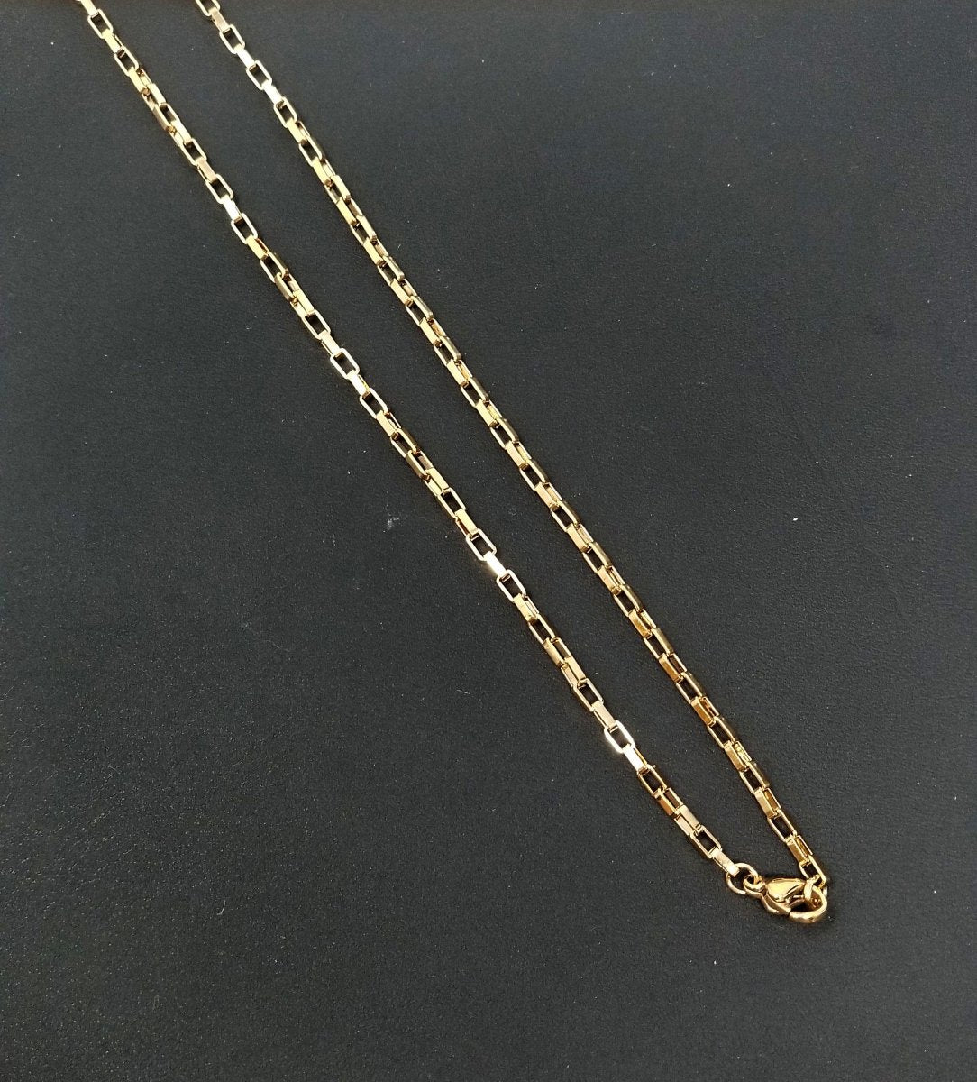 18K Gold Filled Necklace - Cable Necklace - Dainty Gold Cable Rolo Chain Layering Necklace 1mm 20 inch ready to wear chain w/ Lobster Clasp | CN-266