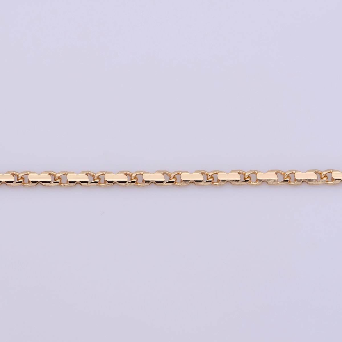 18K Gold Filled Scroll Chain Necklace, 18 Inch Scroll Finished Chain For Jewelry Making, Dainty 2.5mm Designed Necklace w/ Spring Ring | CN-385 Clearance Pricing