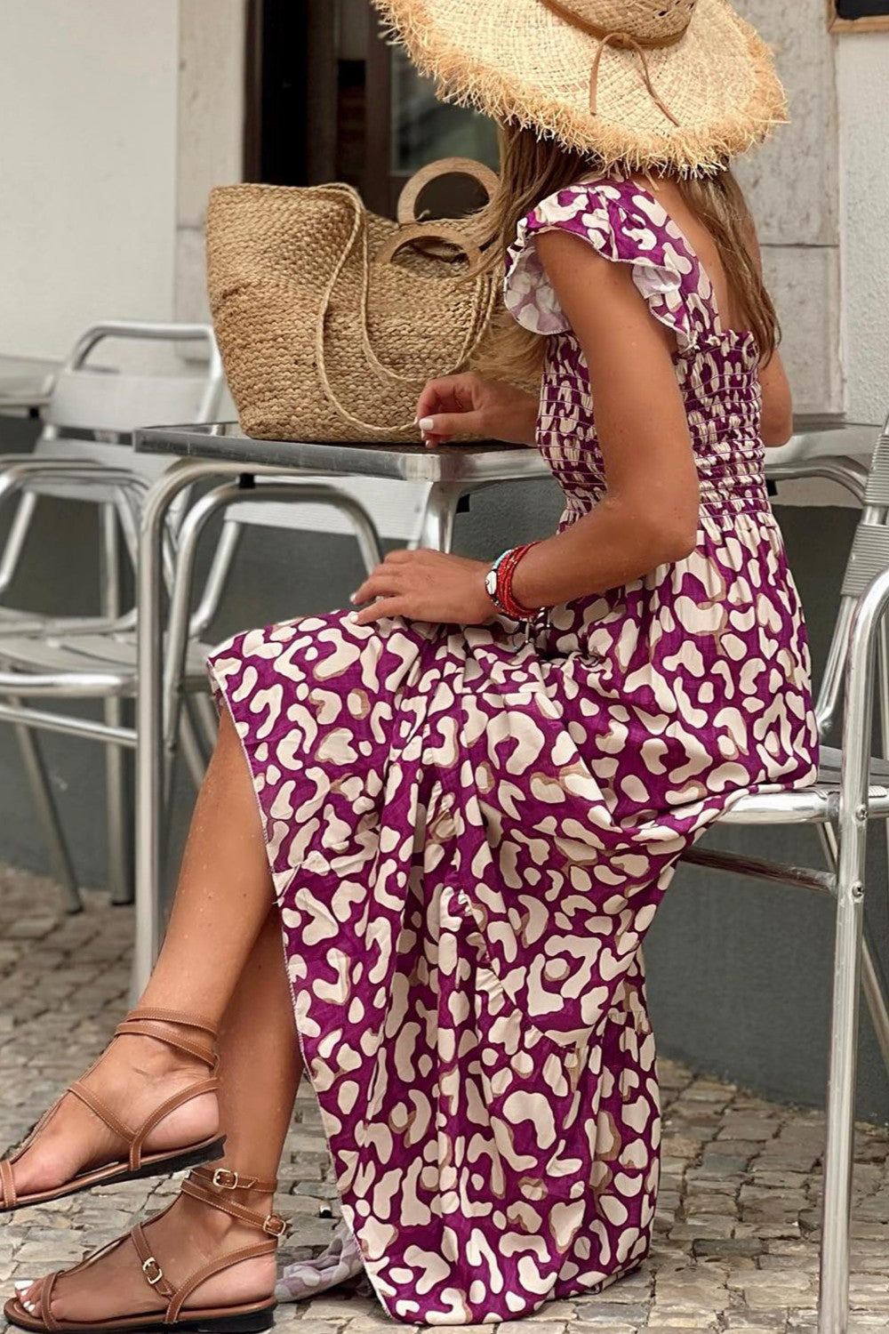Boho Printed Midi Dress