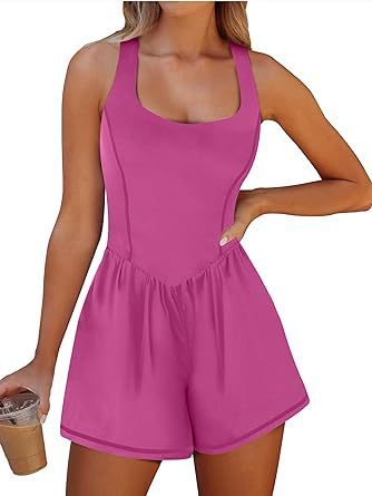 Beauty Back Hollow Out Sports Jumpsuit Casual Yoga Skirt