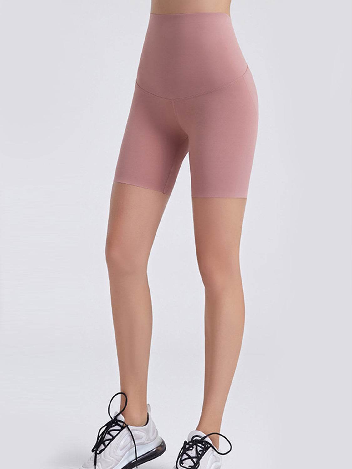 Wide Waistband Sports Shorts
