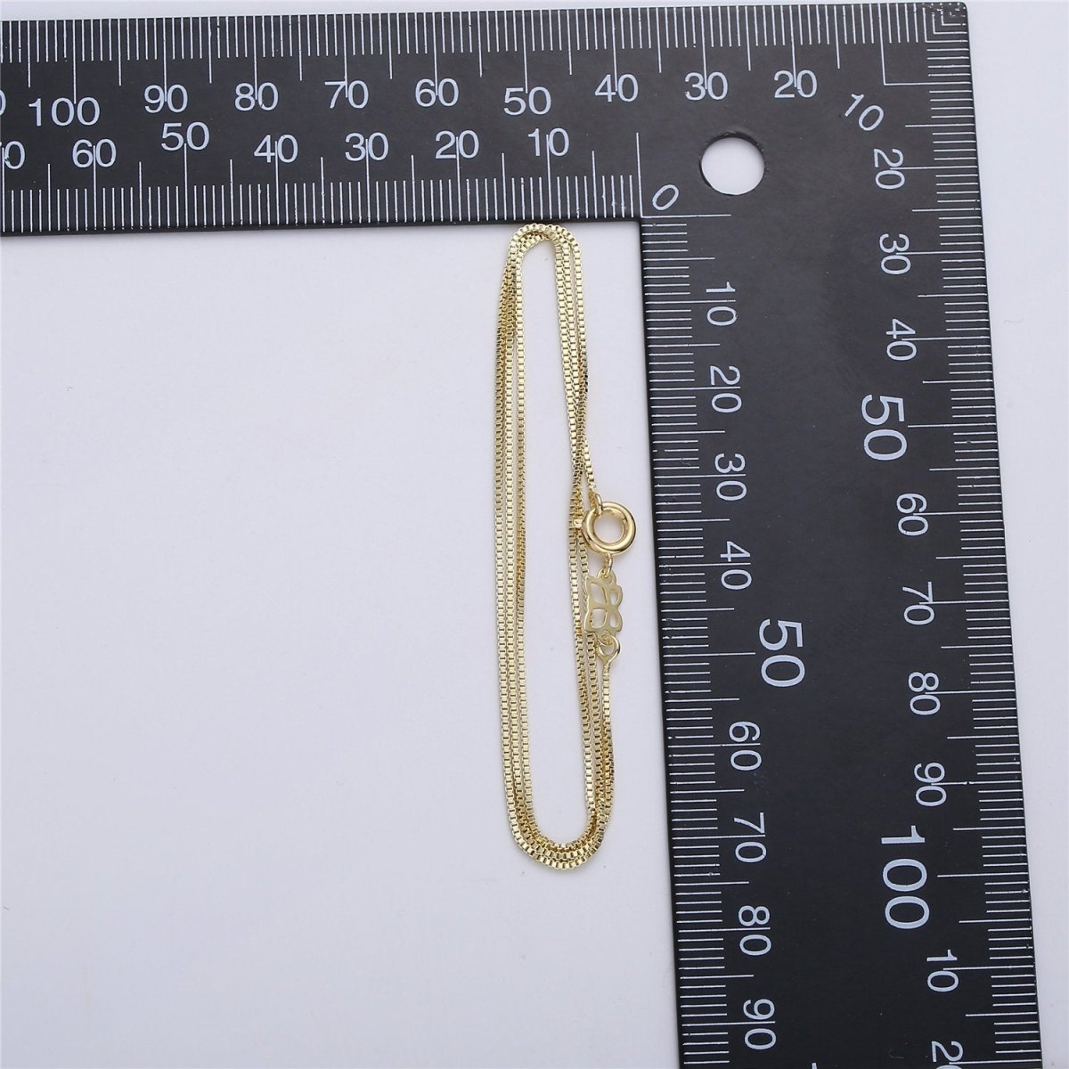 1mm Dainty Box Chain 18 Inch Layering Necklace | CN-533 Clearance Pricing