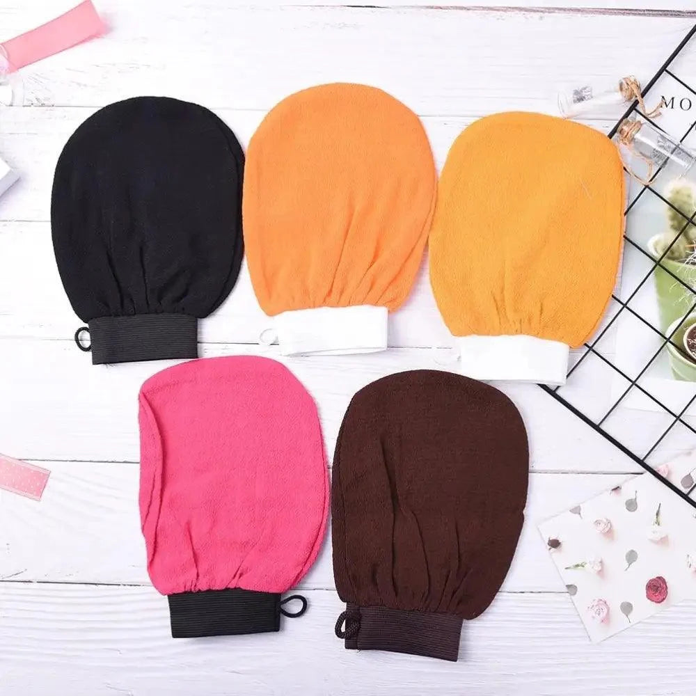 1PC Colorful Shower Bath Magic Peeling Glove Modern Exfoliating Tan Removal Skincare Soft Gloves For Shower Body Scrubber Bath Accessories