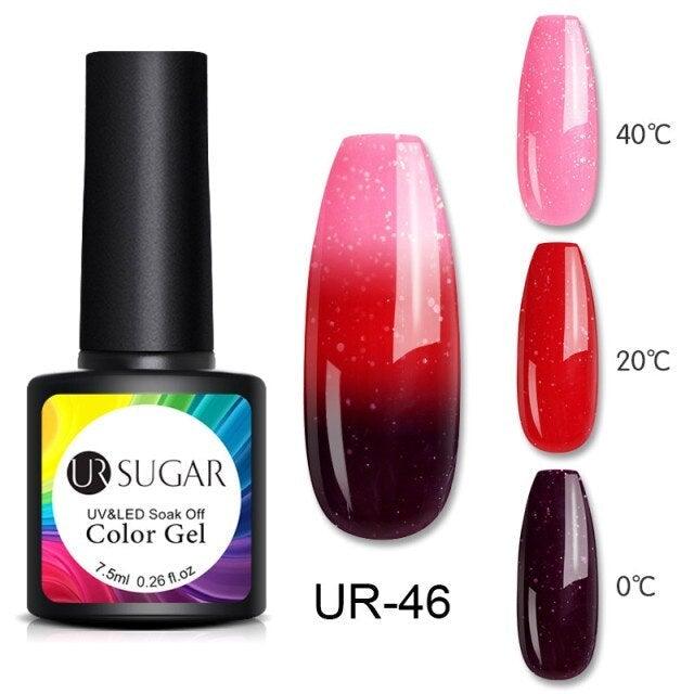 2022 NEW Purple Gel Nail Polish UV Color Changing Gel Nail Polish Stylish Three Layer Effect For Womens