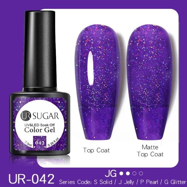 2022 New Reflective Glitter Nail Gel 8ml Permanent UV/LED Glossy Effect Popular Diamond Nail Gel Design For Womens