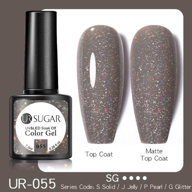 2022 New Reflective Glitter Nail Gel 8ml Permanent UV/LED Glossy Effect Popular Diamond Nail Gel Design For Womens