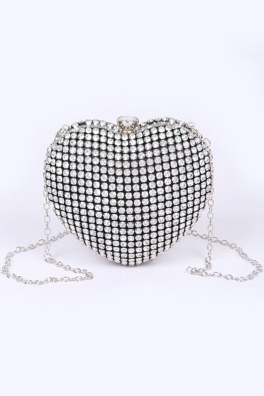 “Luxe Baddie” Heart Shape Clutch