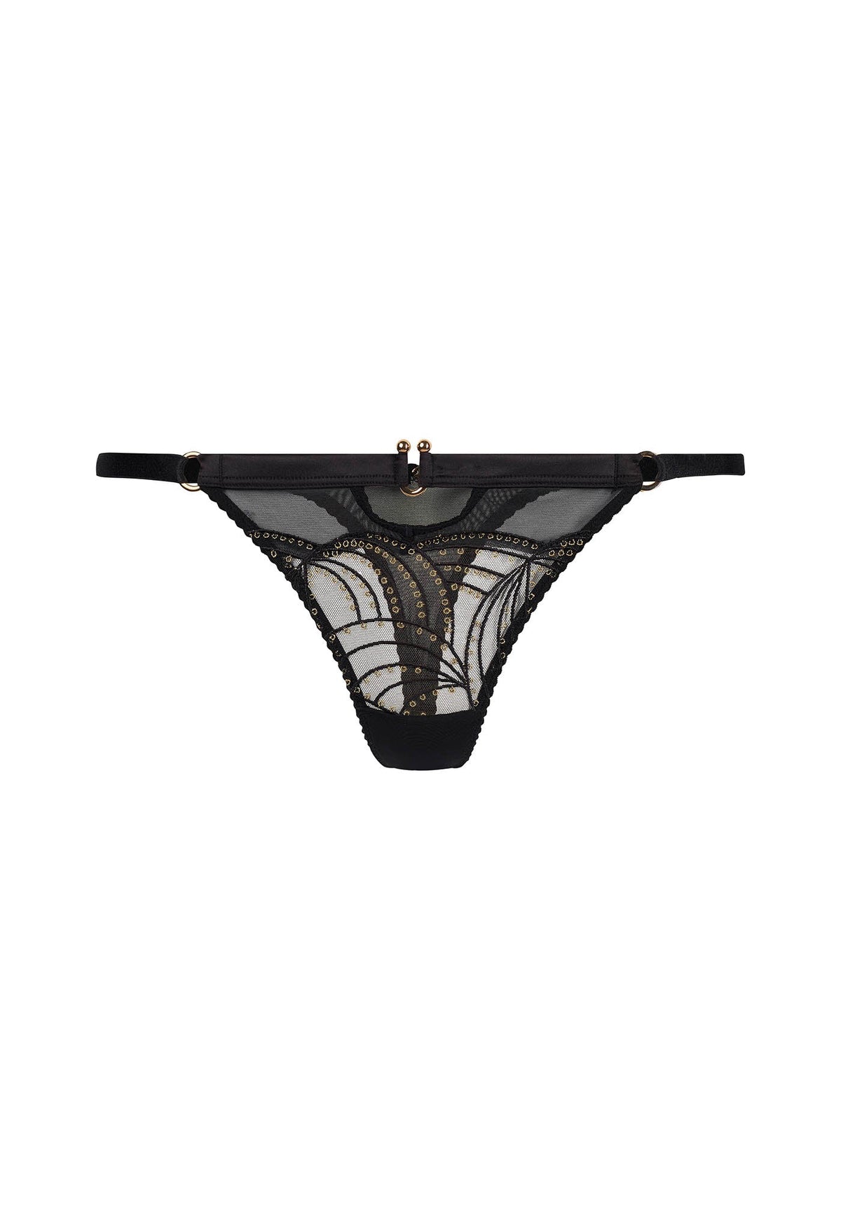 Gossard Viva Black Sheer Thong Panty