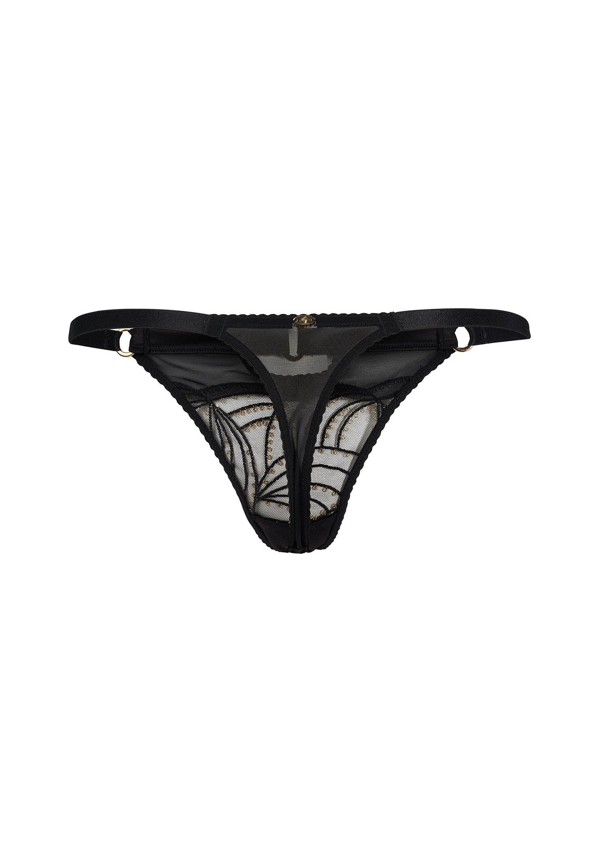 Gossard Viva Black Sheer Thong Panty