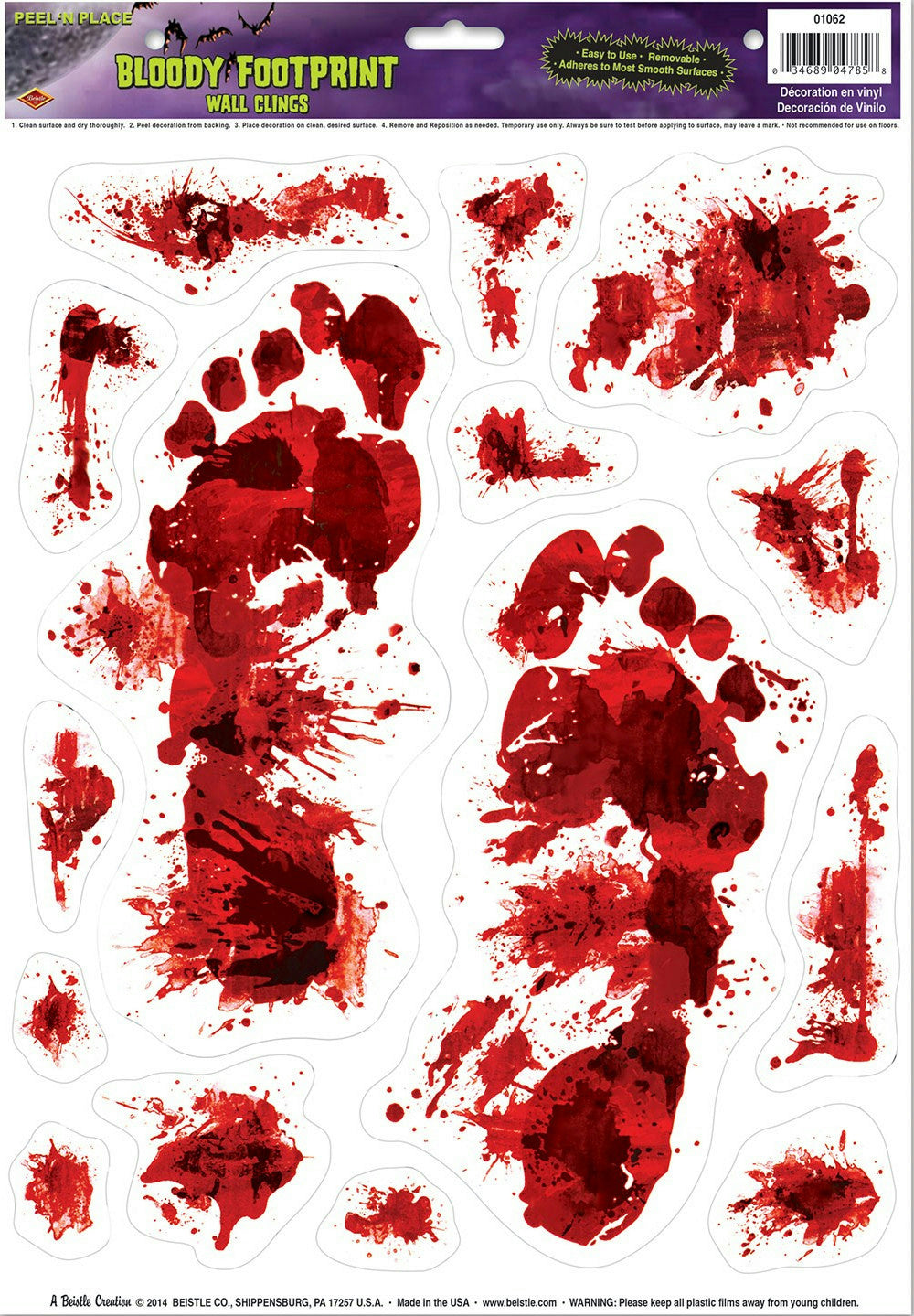 Bloody Footprints Peel &
