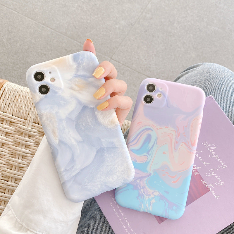Compatible with Apple , Watercolor ink painting mobile phone case