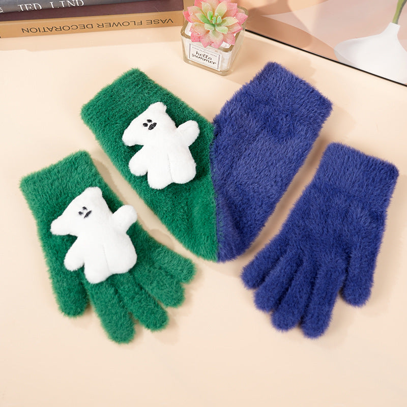 Fleece-lined, Windproof, Cute Cartoon Couple&