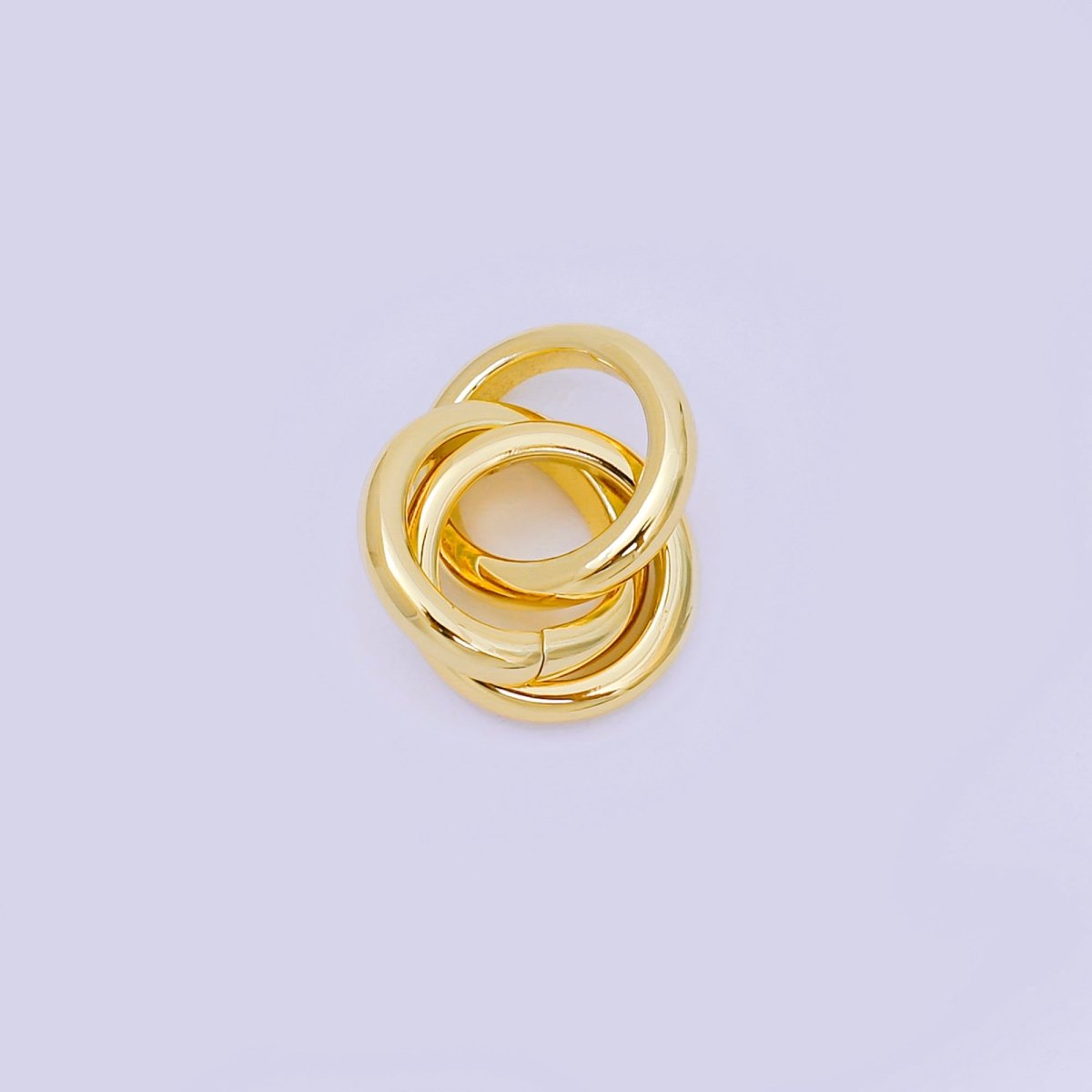 24K Gold Filled 12mm Triple Interlocking Jumpring Findings | Z-1303
