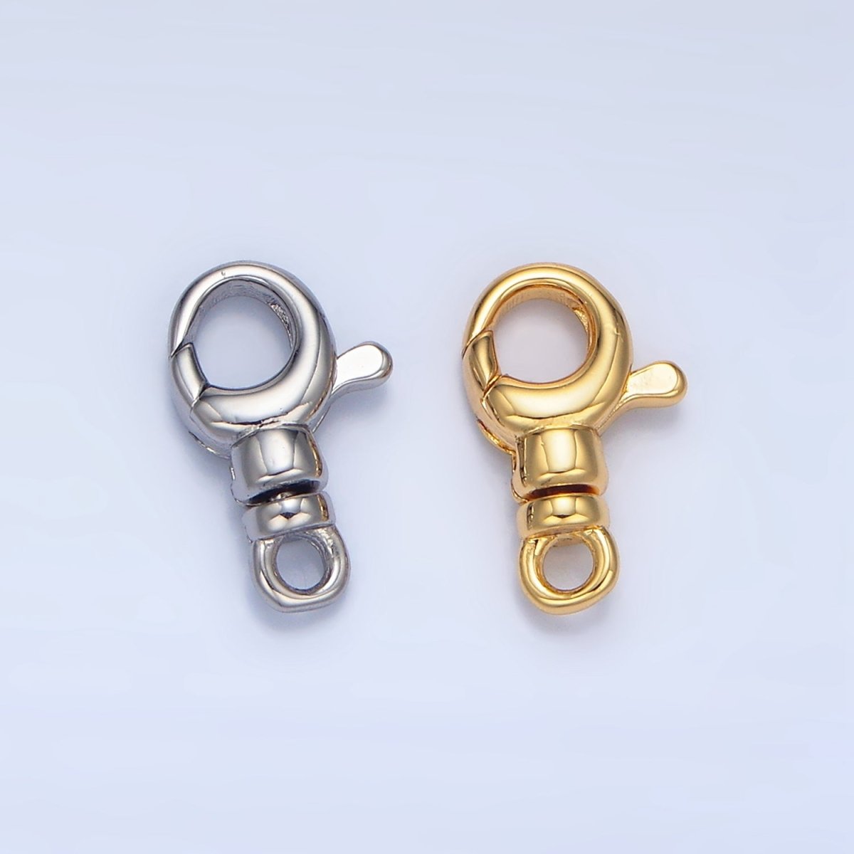 24K Gold Filled 13mm Lobster Clasps Claw Closure Findings in Gold & Silver | Z964
