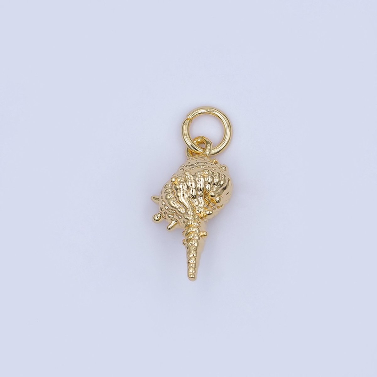 24K Gold Filled 16.5mm Conch Sea Shell Charm in Gold & Silver | AF477