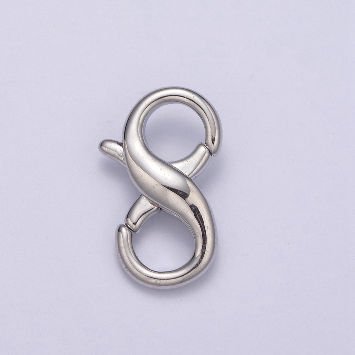 24k Gold Filled 18mm Double Opening Infinity Silver Figure 8 interchangeable Enhancer Clasps for Jewelry Making L-580 L-581