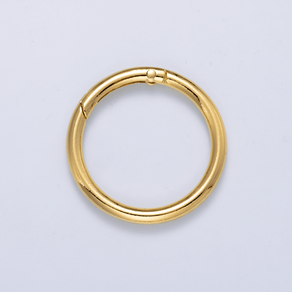 24K Gold Filled 47mm Minimalist Circle Round Push Gate Findings | Findings-00414
