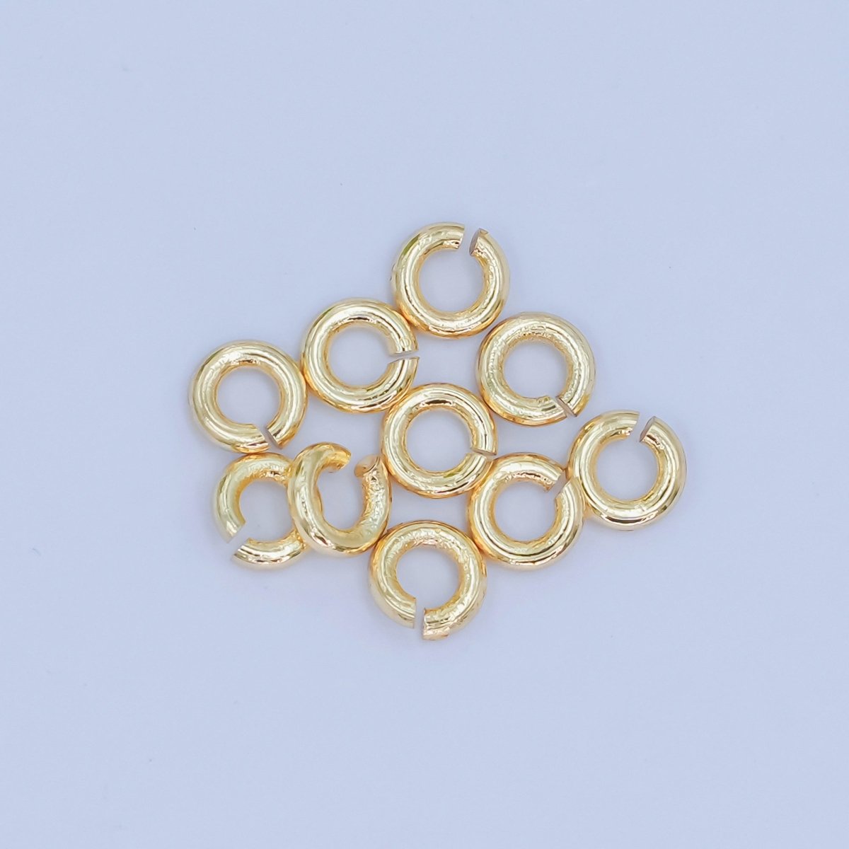24K Gold Filled 4mm x 1mm Minimalist Jump Ring Set | SP-1623