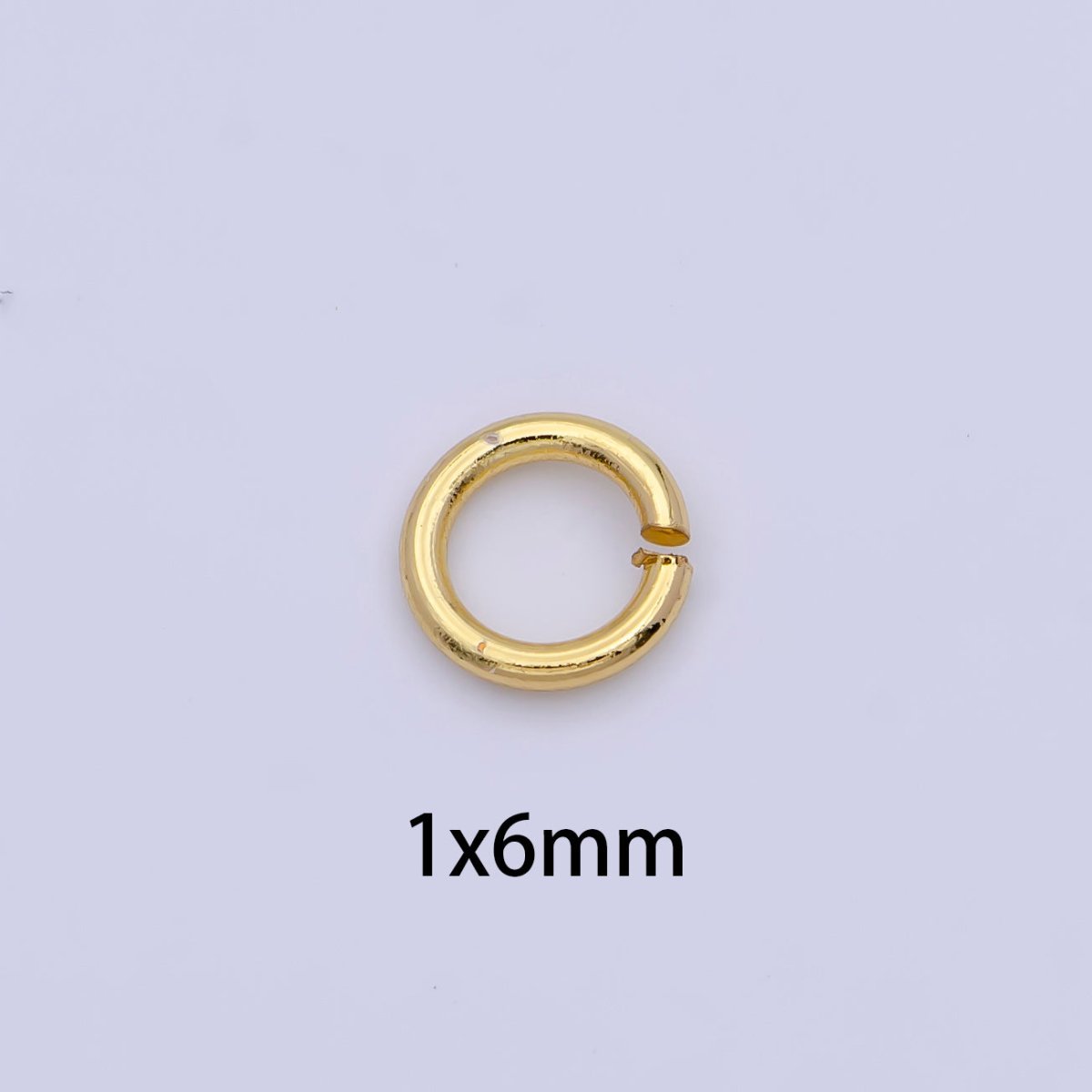 24K Gold Filled 5mm, 6mm, 7mm, 8mm (18 Gauge) Jump Ring Jewelry Making Supply | SP-1560 ~ SP1563-15