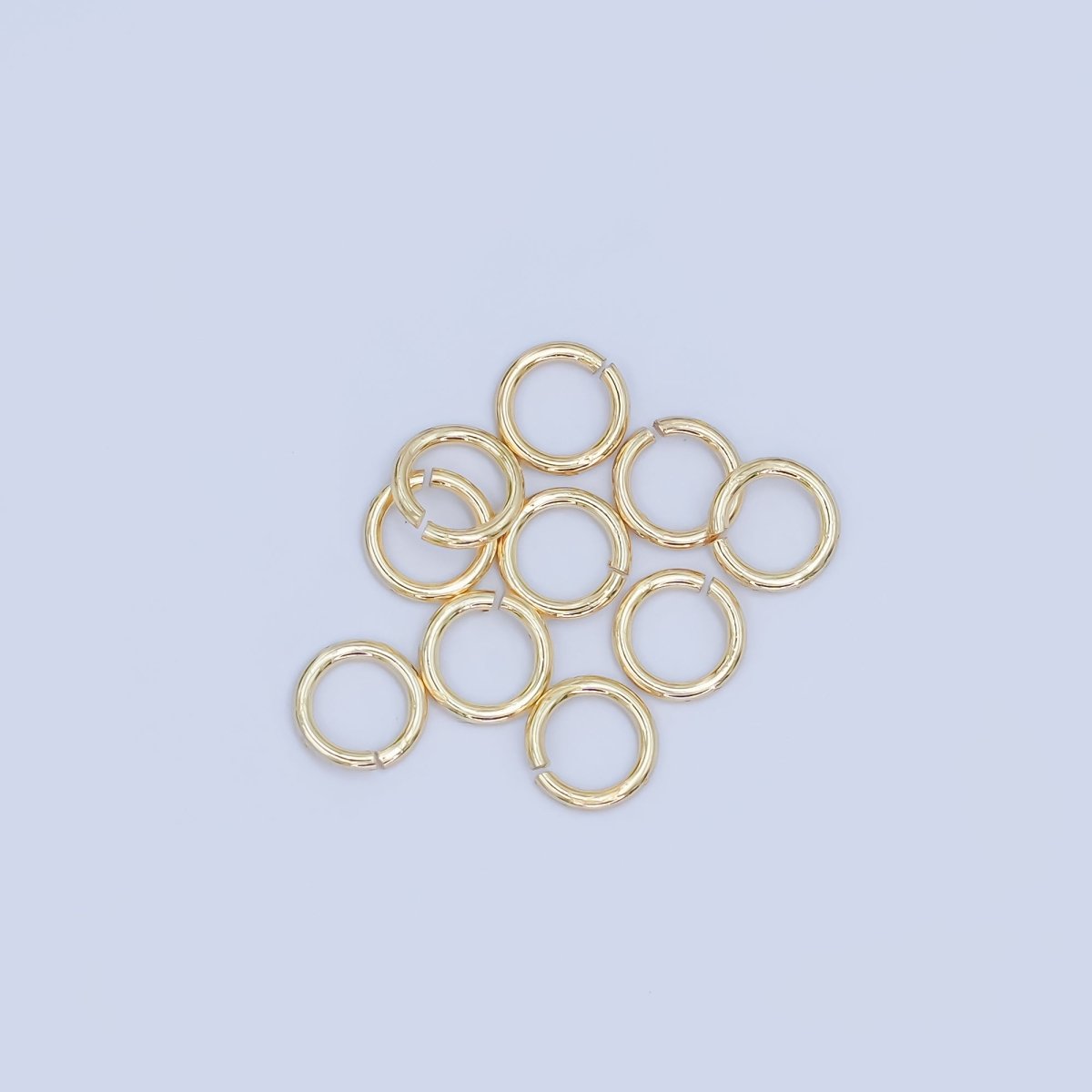 24K Gold Filled 5mm x 0.7mm Minimalist Jump Ring Set in Gold & Silver | SP-1621