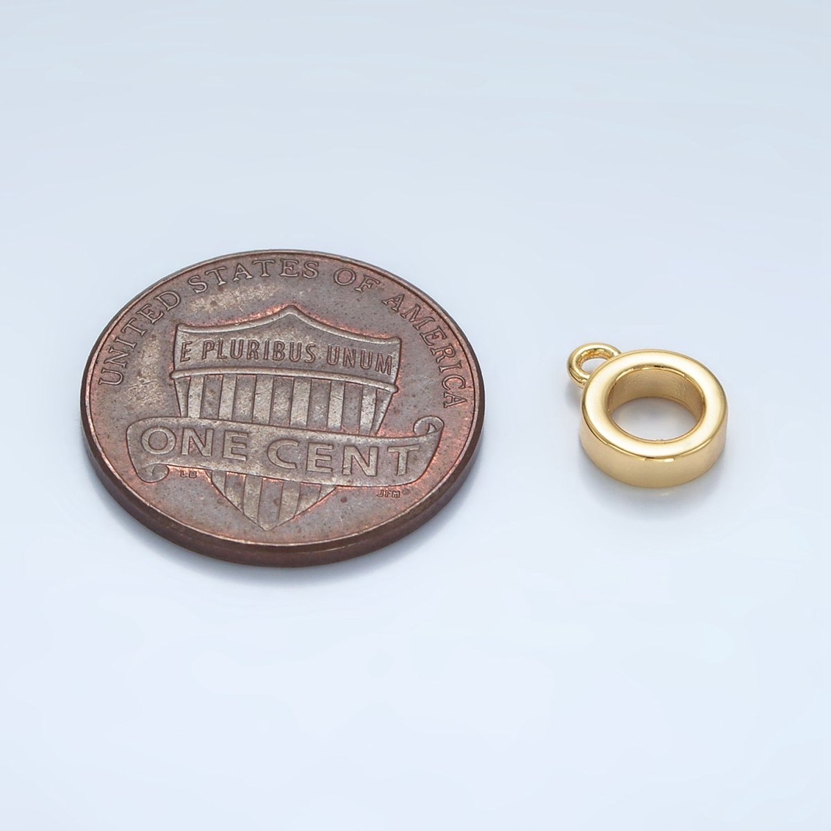 24K Gold Filled 9mm Minimalist Drop Rondelle Bail Findings in Gold & Silver | Z970