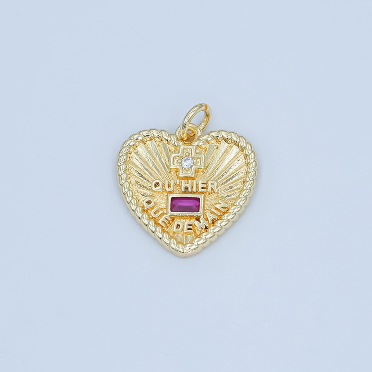 24K Gold Filled Love French "Qu&