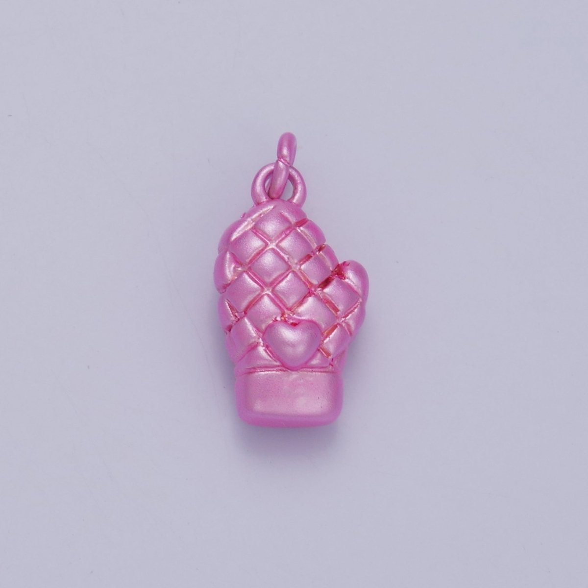 24K Gold Filled Baby Pink, Orange, Pink Heart Mitten Baking Glove Charm | C021 C022