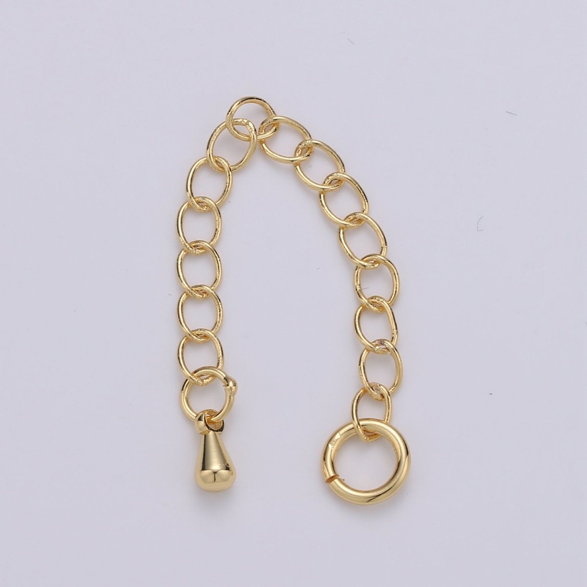 24K Gold Filled Chain Extender Gold / Silver For DIY Jewelry Making Chain Extender L-125~L-128