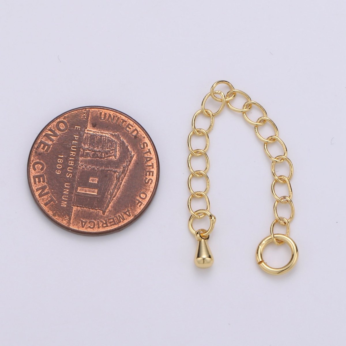 24K Gold Filled Chain Extender Gold / Silver For DIY Jewelry Making Chain Extender L-125~L-128