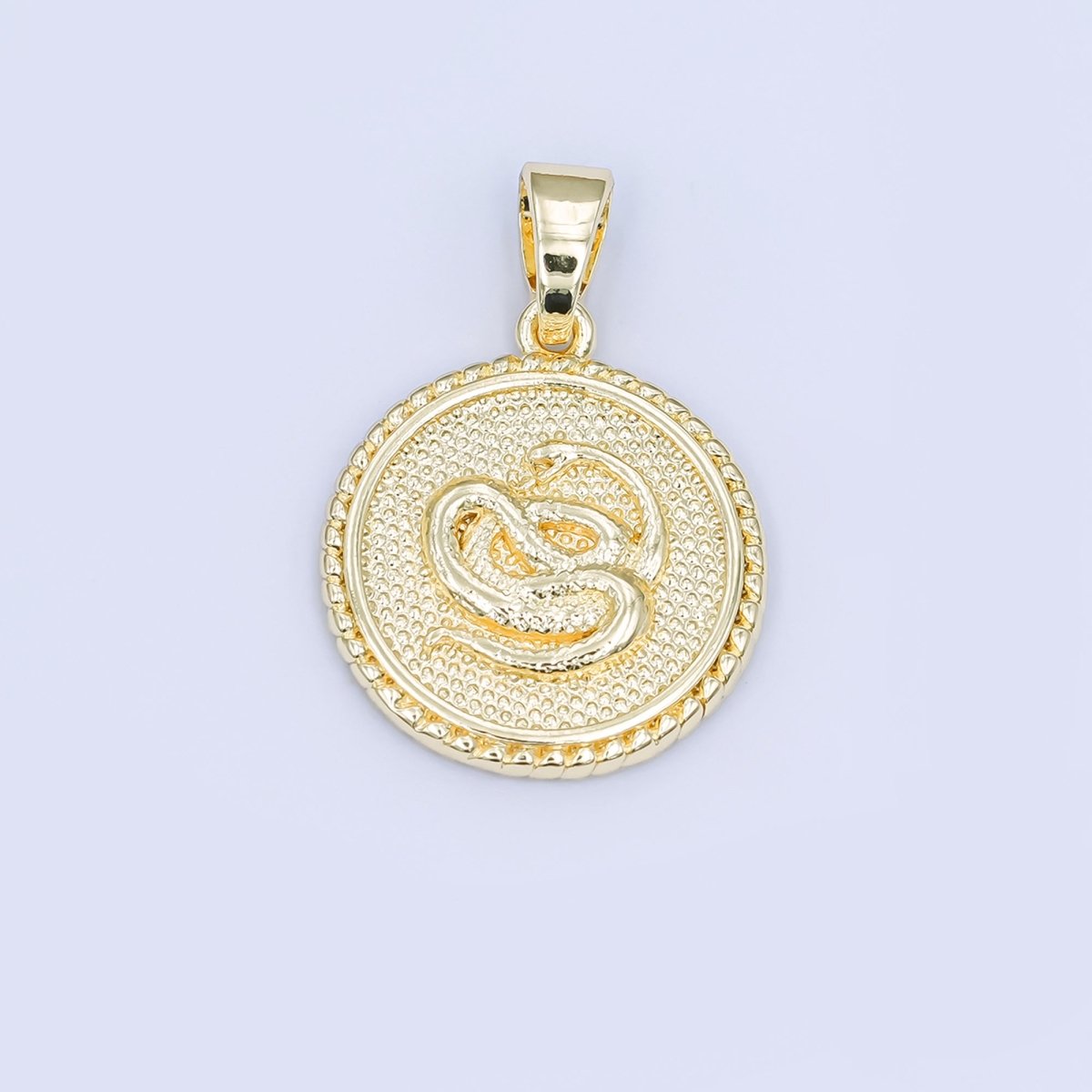 24K Gold Filled Chinese Zodiac Animal Round Pendant | A1319-A1324