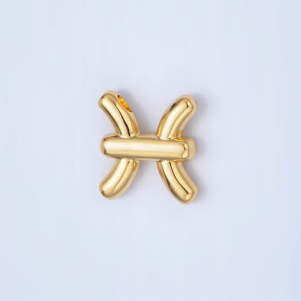 24K Gold Filled Chubby Balloon Zodiac Star Sign Pendant | A1295-A1300