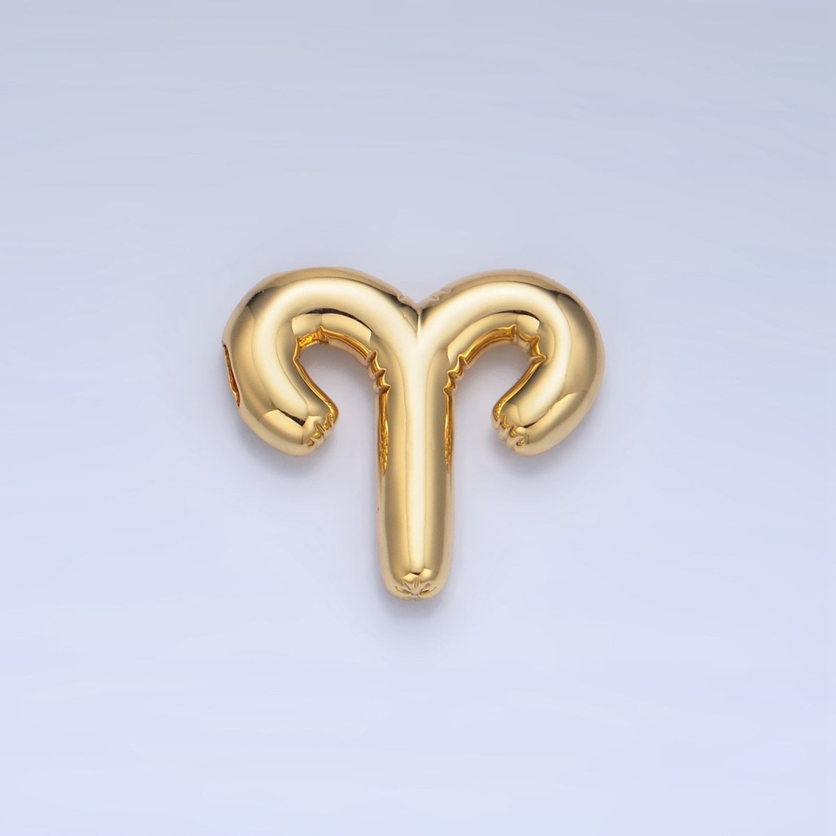 24K Gold Filled Chubby Balloon Zodiac Star Sign Pendant | A1295-A1300