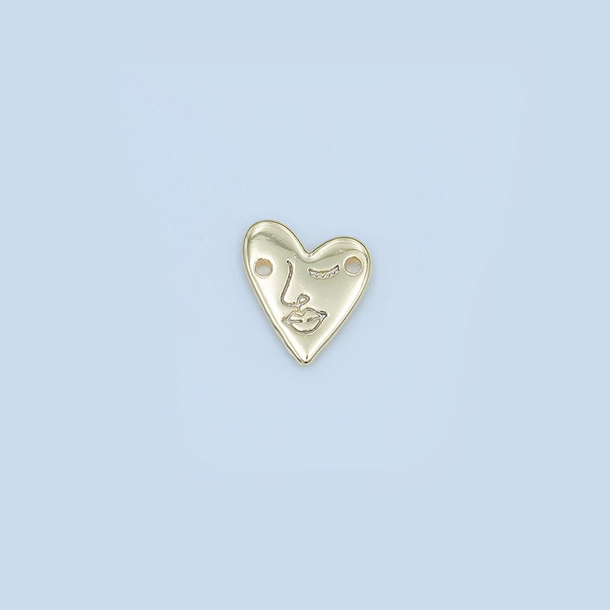 24K Gold Filled Face Engraved Heat Connector | Y011