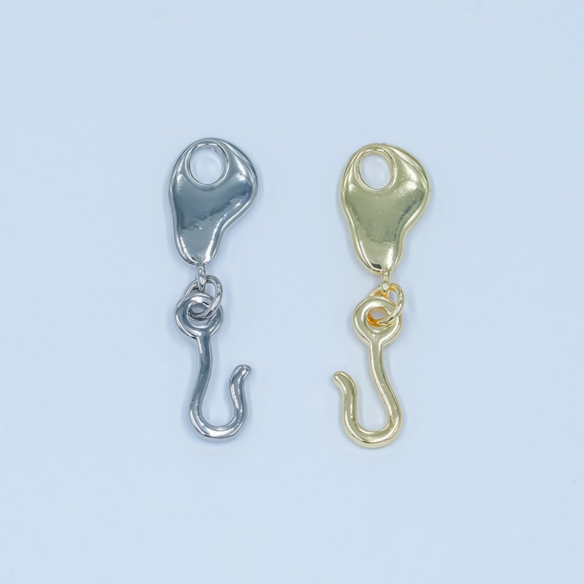24K Gold Filled Geometric Hook Finding in Gold & Silver | Z1098
