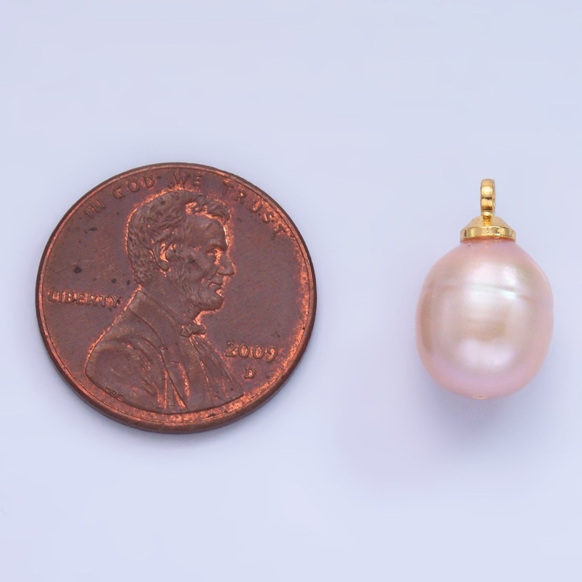 24K Gold Filled Light Purple, Pink, Dark Purple Freshwater Pearl Charm | P1573 P1577 P1578