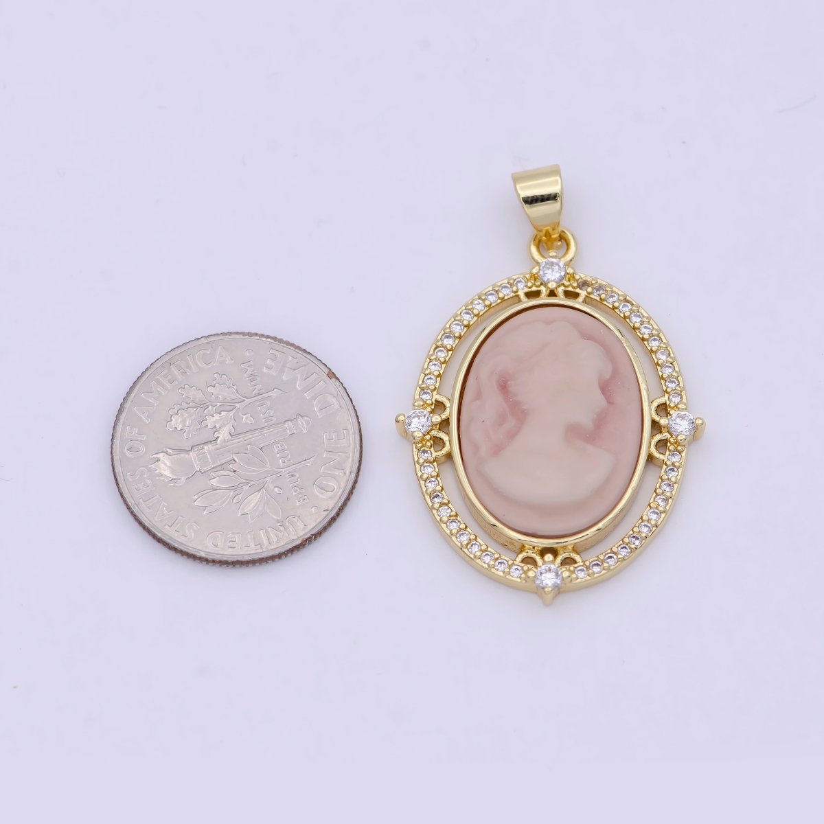24K Gold Filled Micro Paved CZ Blue Pink Green Agate Women&
