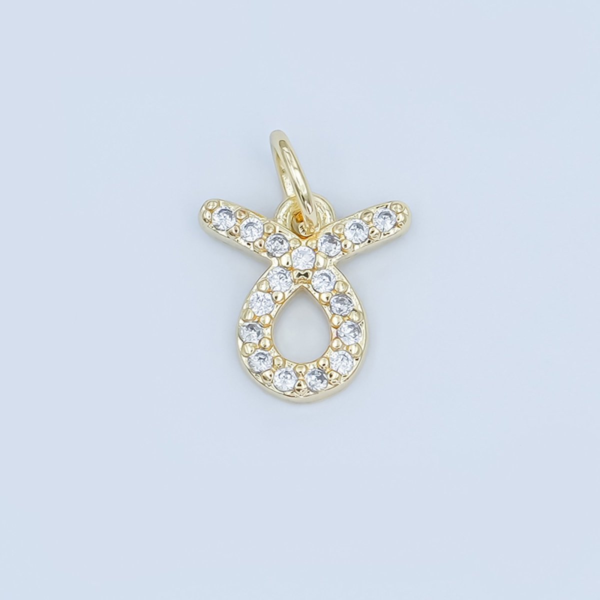 24K Gold Filled Micro Paved CZ Zodiac Sign Charm | A1313 - A1318