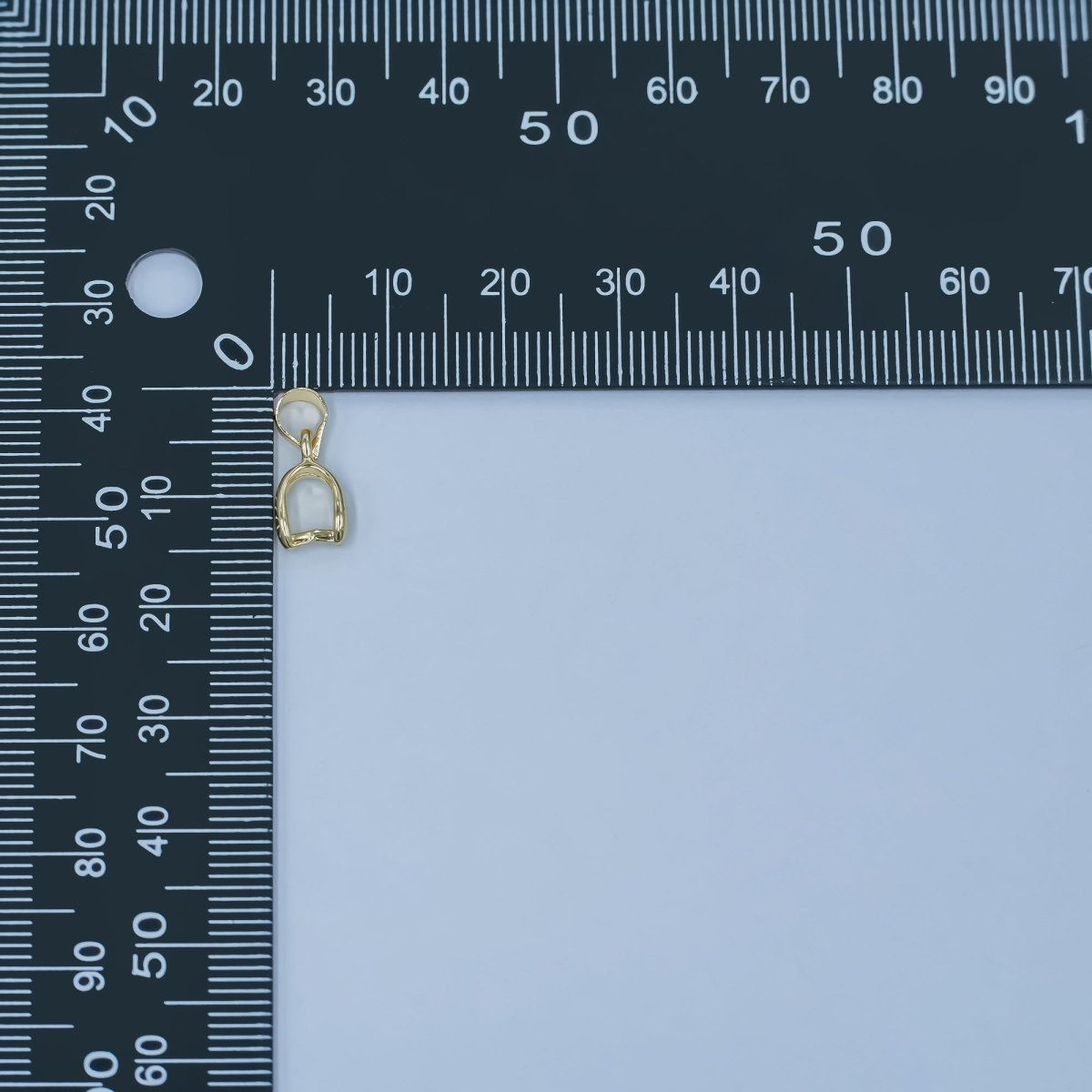 24K Gold Filled Minimalist Snap Bail Finding | Z1124