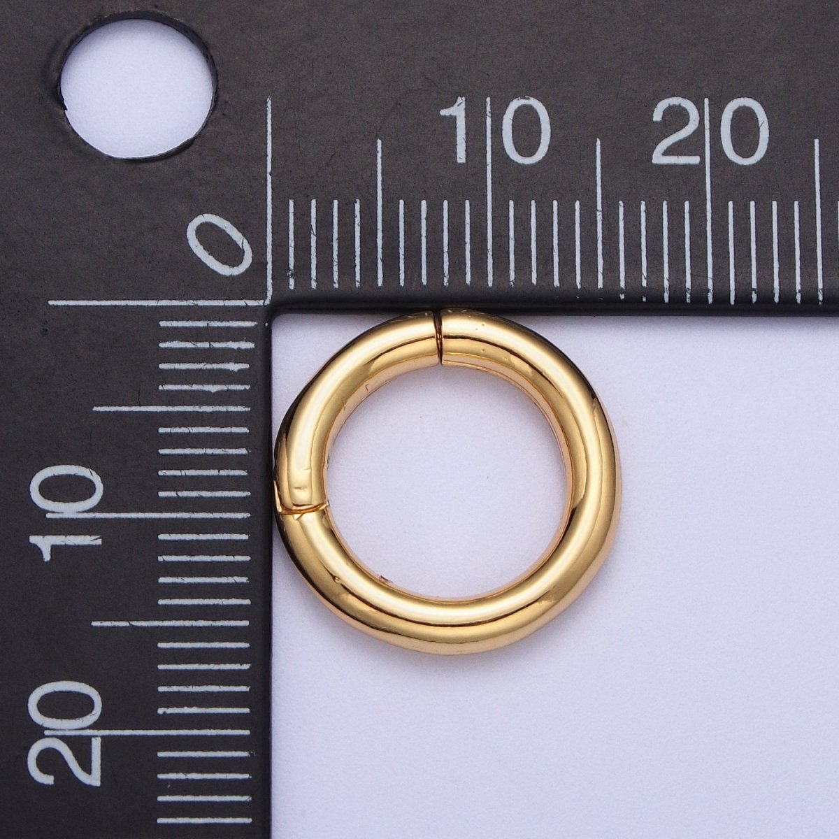 OS 24K Gold Filled Minimalist Spring Gate Ring Findings For Jewelry Making L-933 L-934