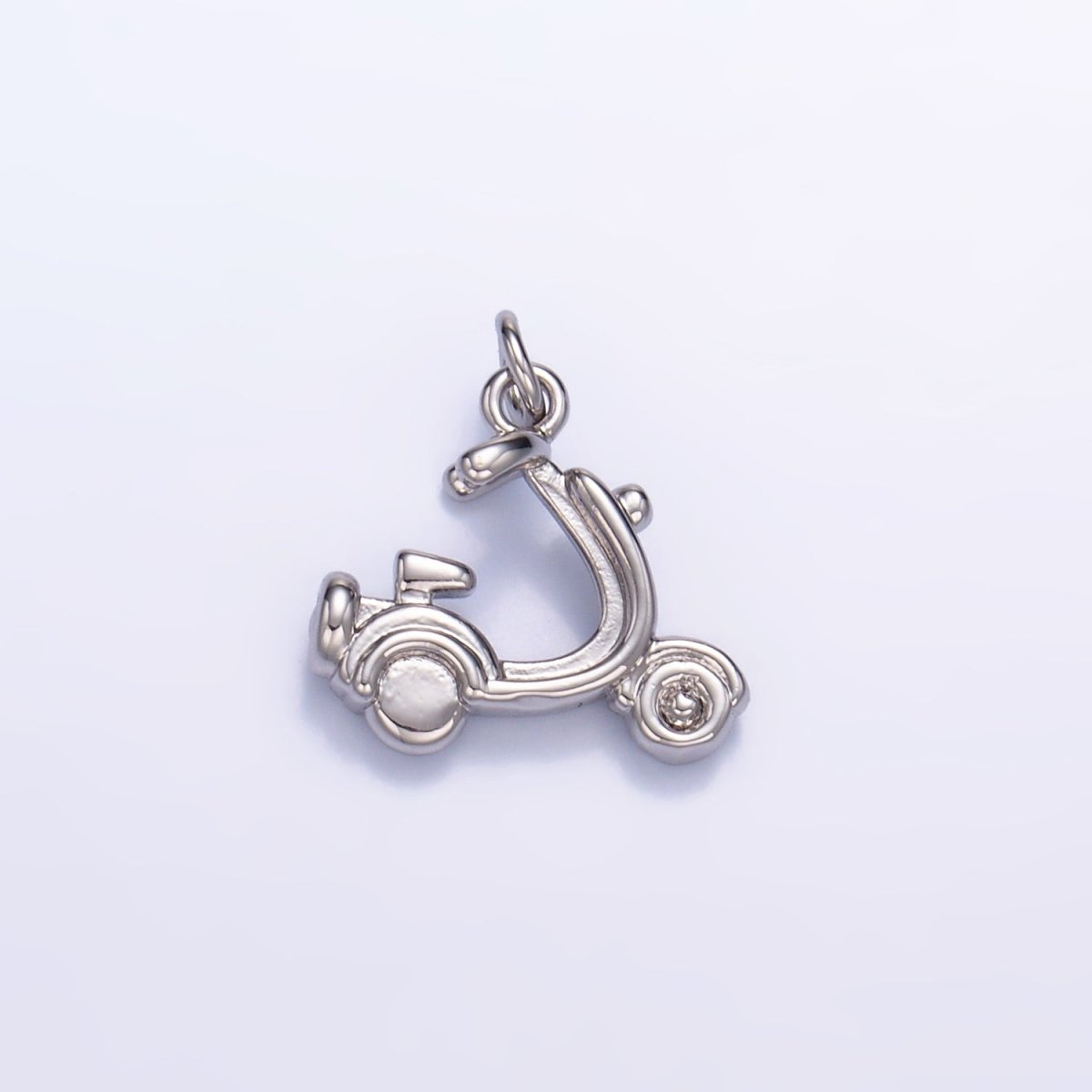 24K Gold Filled 13mm Motorcycle Scooter Bike Vehicle Multidimensional 3D Charm in Gold & Silver | W315