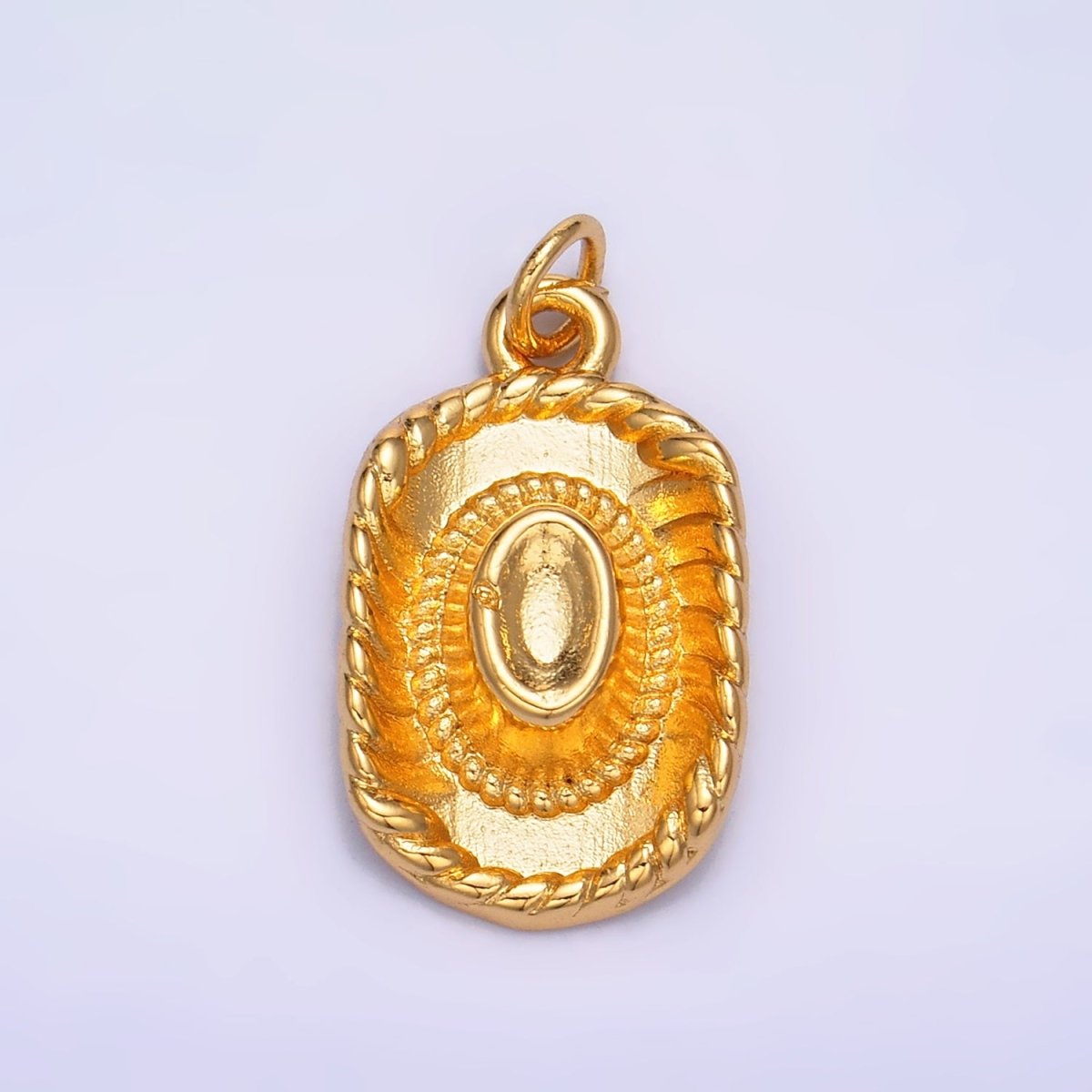 24K Gold Filled Multidimensional 3D Cowboy Hat Charm | W269