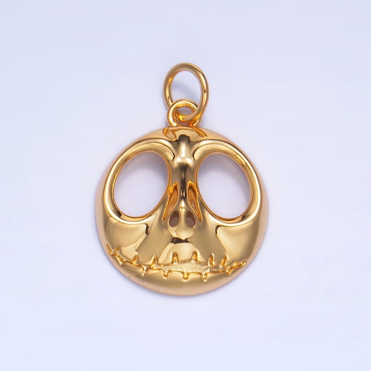 24K Gold Filled 16.5mm Nightmare Skeleton Charm in Gold & Silver | X926
