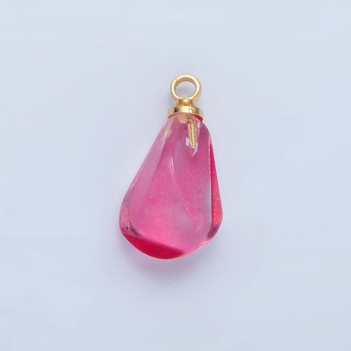 24K Gold Filled Red Pomegranate Seed Glass Charm | X905 X907