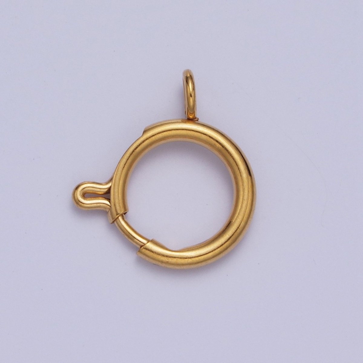 24K Gold Filled Round Spring Ring Closure Clasps For DIY Jewelry Making L-892-L-899 L-905